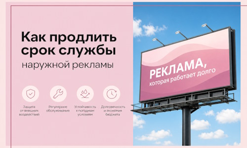Как продлить срок службы наружной рекламы в  Нерюнгри