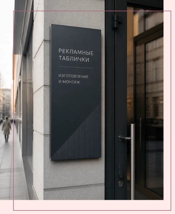 Рекламные таблички в Нерюнгри по цене от 4887 р. | Аванза-Нрю